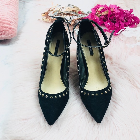 Forever 21 Shoes - EUC Forever 21 Vegan Studded Pointy Heels Sz 8